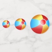 プールパーティービーチボールテーブル紙吹雪 コンフェッティ (正面)