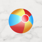 プールパーティービーチボールテーブル紙吹雪 コンフェッティ (スモール正面)