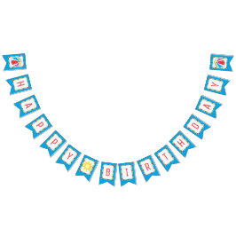 プールパーティービーチボール誕生日バンティング バンティングフラッグ