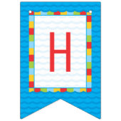 プールパーティービーチボール誕生日バンティング バンティングフラッグ (第2の旗)