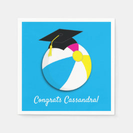 プールパーティービーチ球卒業パーティー スタンダードカクテルナプキン