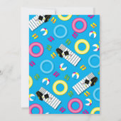 プールパーティービーチ球卒業パーティー 招待状 (裏面)