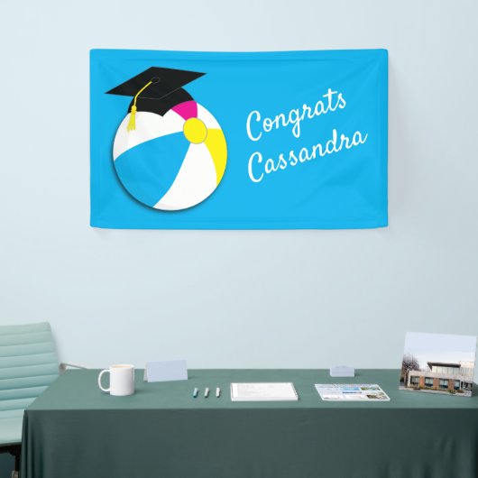 プールパーティービーチ球卒業パーティー 横断幕 (トレードショー)