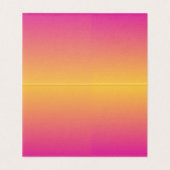 プールパーティーピンクイエローフードラベルテントカード (内部フラット)