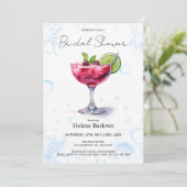 プールパーティーブライダルシャワー 招待状 (スタンド正面)