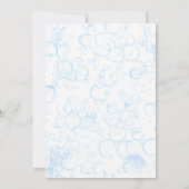 プールパーティーブライダルシャワー 招待状 (裏面)