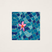 プールパーティーブルースピンクの花の浮きポップ・アートの色 (正面)