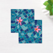 プールパーティーブルースピンクの花の浮きポップ・アートの色 (デスク)