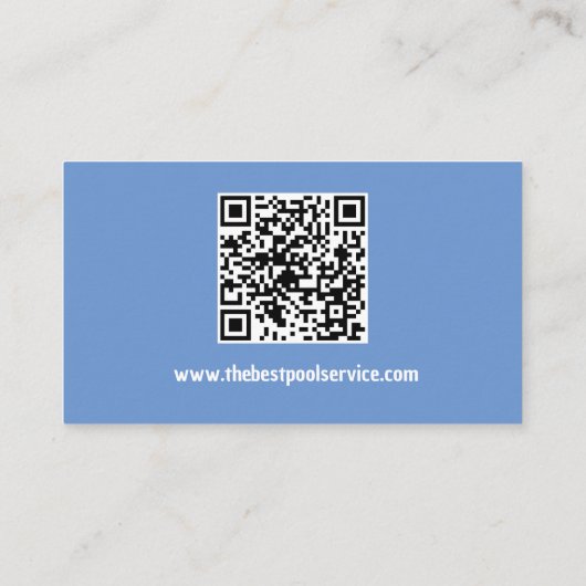 プールパーティーブルースピンクの花フローティングポップ・アートの色 名刺 (裏面)