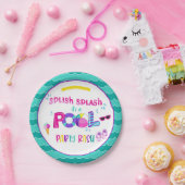 プールパーティープレート – ガールWH ペーパープレート (パーティー)