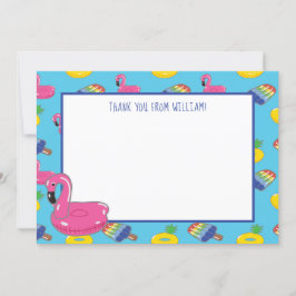 プールパーティープール浮動パターンフラットパネル 招待状