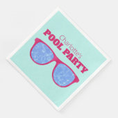 プールパーティーホットピンクサングラスオンターコイズ (コーナー)