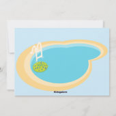 プールパーティーボーイズ誕生日招待状 招待状 (裏面)