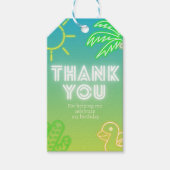 プールパーティーボーイ誕生日 ギフトタグ (正面)