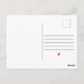 プールパーティーミニマル誕生日シンプルカラフルCute ポストカード (裏面)