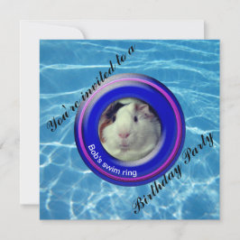 プールパーティーモルモット 招待状
