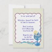 プールパーティーユーモア 招待状 (裏面)