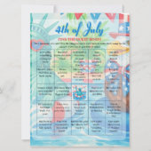 プールパーティーレディーリバティ7月ビンゴゲーム第4戦 シーズンカード (正面)