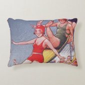 プールパーティーヴィンテージスイミングサマー アクセントクッション (正面)