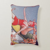 プールパーティーヴィンテージスイミングサマー アクセントクッション (裏面(縦))