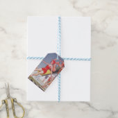 プールパーティーヴィンテージスイミングサマー ギフトタグ (より糸付き)