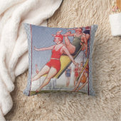 プールパーティーヴィンテージスイミングサマー クッション (ブランケット)