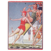 プールパーティーヴィンテージスイミングサマー クリップボード (裏面)