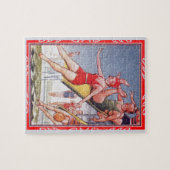 プールパーティーヴィンテージスイミングサマー ジグソーパズル (横)