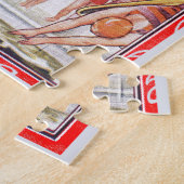 プールパーティーヴィンテージスイミングサマー ジグソーパズル (側面)