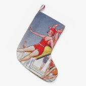 プールパーティーヴィンテージスイミングサマー スモールクリスマスストッキング