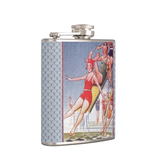 プールパーティーヴィンテージスイミングサマー フラスク (右)