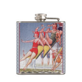 プールパーティーヴィンテージスイミングサマー フラスク (裏面)