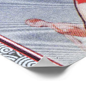 プールパーティーヴィンテージスイミングサマー ポスター (角)