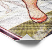 プールパーティーヴィンテージスイミングサマー ポスター (コーナー)