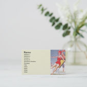 プールパーティーヴィンテージスイミングサマー 名刺 (スタンド正面)