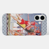 プールパーティーヴィンテージスイミングサマー Case-Mate iPhoneケース (裏面 (横))