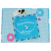 プールパーティー卒業パーティー ラージペーパーバッグ (正面)