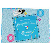 プールパーティー卒業パーティー ラージペーパーバッグ (裏面)