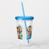 プールパーティー夏おもしろいプールパーティー アクリルタンブラー (左)