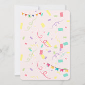 プールパーティー夏の誕生日の招待状スイカ 招待状 (裏面)