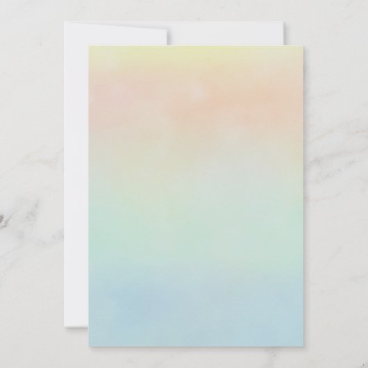 プールパーティー夏の誕生日パーティーへの招待 招待状 (裏面)