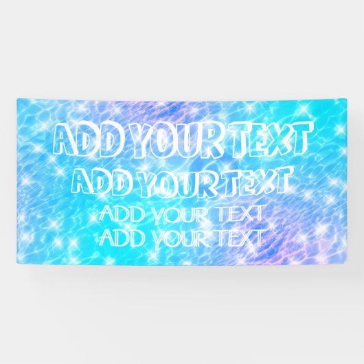 プールパーティー夏パーティービーチパーティー水波紋 横断幕 (横)