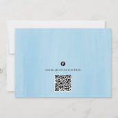 プールパーティー夏ビーチ熱帯ビーチサンダル 招待状 (裏面)