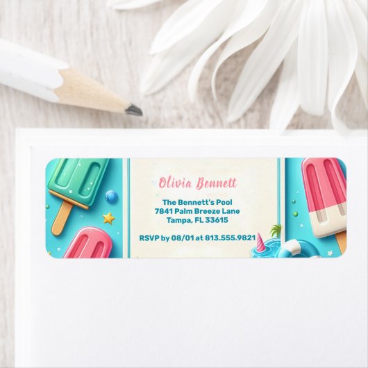 プールパーティー夏水 ラベル (インサイチュ)