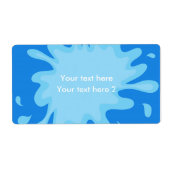 プールパーティー夏泳ぎお気に入りシールパッケージラベル ラベル (正面)