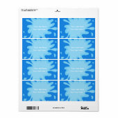 プールパーティー夏泳ぎお気に入りシールパッケージラベル ラベル (フルシート)