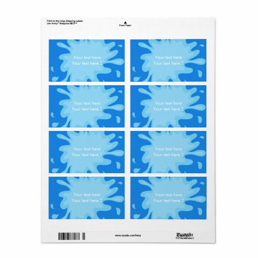 プールパーティー夏泳ぎお気に入りシールパッケージラベル ラベル (フルシート)