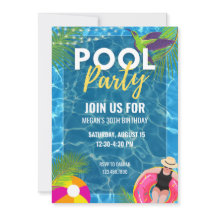 プールパーティー夏誕生日大人10代パーティー