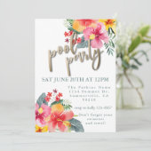 プールパーティー夏BBQ 招待状 (スタンド正面)