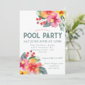 プールパーティー夏BBQ 招待状 (スタンド正面)